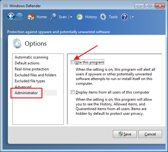 Windows Defender Disable - Step 3