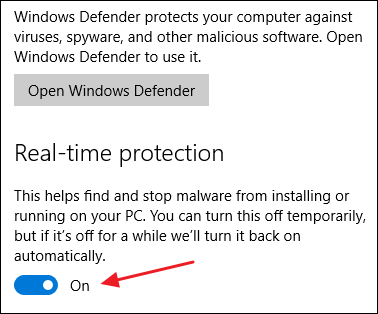 disable windows defender step 3