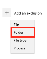 Exclude Folder